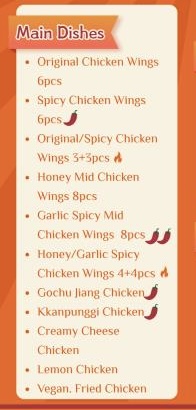 Main Dishes